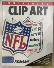 NFL Universal Clip Art Konami Big Box PC MS-DOS VTG Sealed New