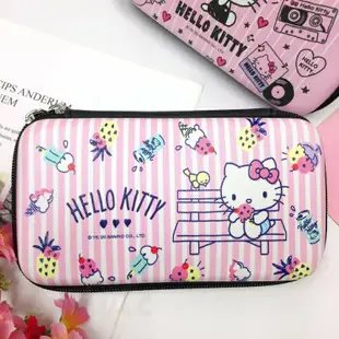 日本 三麗鷗 Sanrio 凱蒂貓 Hello Kitty 硬殼收納包  貼身物品 收納 正版 凱蒂貓拉桿行李箱置物盒