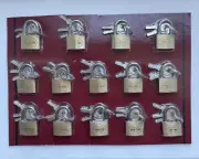 14-Pack Mini Padlock Luggage Locks with Keys, 20mm