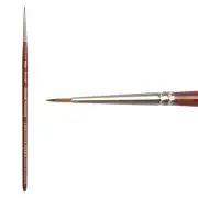 Mimik Kolinsky Synthetic Sable Short Handle Brush Round #3x0 - 12 Pack