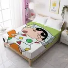 Crayon Shin-chan Animation Fitted Sheet Bed Decor Set Single/Double/Queen Size