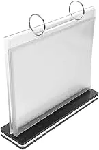 Angoily Tabletop Sign Holder Display Stand for Menus Advertisements Table Cards Flexible Upright Design for Restaurants Events Stable Easy to Clean