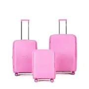 3pc Tosca Bel-Air Travel Luggage Suitcase Set - Pink