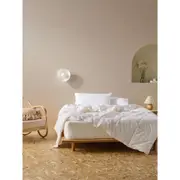Linen House Duck Down Feather Filled 80 / 20 Home Bedding Quilt - White