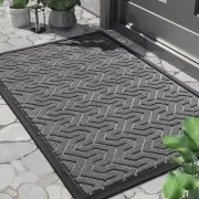 Front Door Mat Waterproof Indoor Outdoor Welcome Mats for Entrance Heavy Duty...