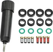 X AUTOHAUX Fuel Injector Seal O-Ring for Yamaha F150 / Fuel Injector Rubuild Kit/Durable / 1 set Black