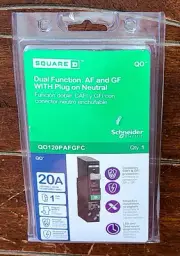 QO 20A Dual Function: AF and GF with Plug On Neutral - Model #QO120PAFGFC