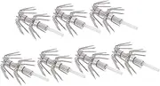 Fish Hooks Glow-in-The-Dark Octopus Design 7pcs Luminous Squid Hooks Night Fishing