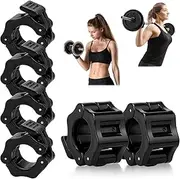 RODISHOMM Pack of 6 30 mm Dumbbell Clasps, Quick Release for Barbell, Barbell Clamp, Weight Lifting and Training, Fitness Accessories