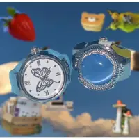 在飛比找蝦皮購物優惠-𝑫𝑼𝑩𝑰𝑰𝑰._. | 雜貨系列 | 復古戒指蝴蝶貓眼石手錶