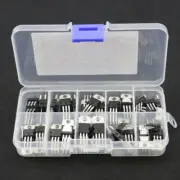 10value*50pcs L78/LM317T TO-220 Transistor Assortment Kit Voltage Regulator Box