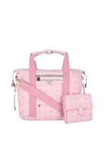 GUESS Pink Bear 3-Pack Mommy Baby Bag and Mat Set, Polyester
