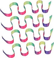TOGEVAL Lightweight Boys and Girls Helmet Streamers 4pcs Bike Streamer Tassels for Decor Scooter Ribbon Decor