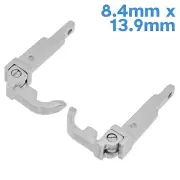 2pcs 8.4mm x 13.9mm Spring Hinge Assembly L+R Acetate Eyeglass Frame Repair Part