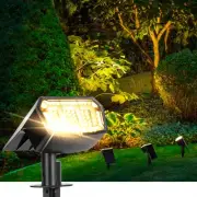 Solar spotlights Outdoor 63 LED 3 Lighting Modes, IP65 Waterproof Lighten Yar...