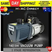 140 lpm 2 Stage HVAC Vacuum Pump Refrigeration Gauges Tools Air Condition.