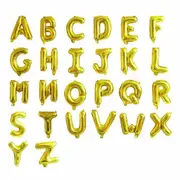 A 40cm Gold Foil Letter Balloons Number Balloon Birthday Wedding Party Decorations