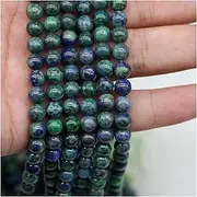 [MURUI] ZP 1strand Natural Stone Phoenix Green Gold Bead Round Loose Spacer Beads for Jewelry Making Findings DIY Bracelet Necklace Y1130 (Color : Phoenix Green Gold, Item Diameter : 10mm x 38pcs)
