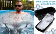 3Pcs Extra Large Ice Mold Silicone Large Ice Block Mold 10×5.1×2.8 Inch biqxy