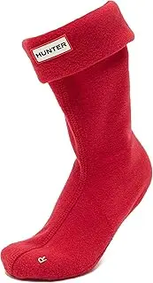 [HUNTER] Unisex Kids Fleece Short Boot Socks, Military Red,1-3 - US, Military Red, 1-3
