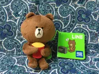 在飛比找Yahoo!奇摩拍賣優惠-* QP小舖 * 日本帶回《LINE熊大》玩偶吊飾 包包吊飾