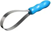 TENOL Pet Shedding Blade Horse Hair Comb with Handle Sturdy Supplies Pet Hair Remover Shedding Tool for Donkeys Dogs Animal Cattle, Single Loop