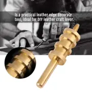 Leather Edge Hot Process Iron Brass Head Leathercraft Tool(Flat Sealing Edge)