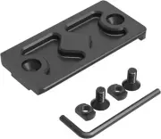 Compatible with MLok Arca-Swiss Rail Adapter, RRS Tripod Dovetail Black