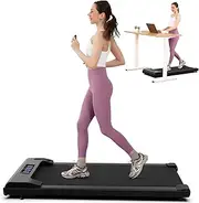 [Lichico] Walking Pad Treadmill Under Desk with 2.5HP Quiet Brushless Motor, Smart App & Remote Control, LED Display, Portable Treadmill for Home & Office