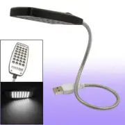 Black USB Reading Lamp 28 LED Light Flexible USB Light for Laptop Keyboard