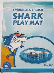 68” Inflatable Shark Sprinkle and Splash Play Mat * Outdoor Toys