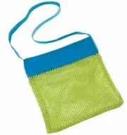 KIDS Beachcomber Bag Mesh Beach Travel Messenger Bag outdoor sand toys 24x24cm