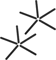 HOMOCONO 10pcs Model Sanding Polishing Sticks Set Double-sided 100/200 Grit for Craftsmen and Hobbyists