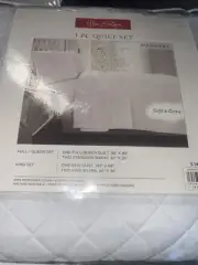 Home Boutique 3-Piece Microfiber King Quilt Sets Alexandra, NWT