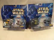 NIB Star Wars Episode 1 Pod Racing Pack I and IV Micro Machines Hasbro 1998