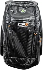 CPX Pickleball Club Sport Backpack – Durable, Lightweight, Multi-Compartment Bag for Pickleball Gear, Paddles, and Accessories, Black, Large, Carbon Fiber Weave