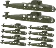 12pcs Small Submarines Realistic Toys for Boys and Girls Simulated Decor