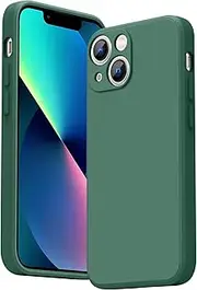 Silicone Case for iPhone 13 Mini Case 5.4-Inch, [Camera Protection] & [Anti-Scratch] Soft Siliocne Potective Phone Cover for iPhone 13 Mini Case (Green)