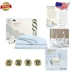 Luxury 100% Egyptian Cotton Full Size Sheets Set - 600 Thread Count, Light Blue