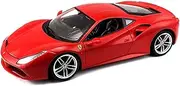 Ferrari Bburago 488 GTB 1:18 Scale Diecast Car Diecast Vehicle, Red