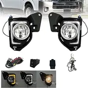 WILD BEAR LED Fog Light Fit for Toyota Hiace 2014 2015 2016 2017 2018 Upgrade to DRL&Turn Signal with Halogen Lamps Kit, SJ-TY-704L