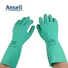 Ansell Alphtec Solvex Green Nitrile Gloves Unlined 37-175 (Solvex) *Clearance*