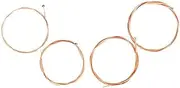ibasenice 4Pcs 4 String Bass Strings Wooden Bass Strings with Ball Ends Alloy Wrapped Strings Bass Instrument Accessories