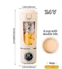700ML Multiple Colors 12-Blades Fast Mixing 2 In 1 Blender Bottle Juicer