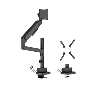 Brateck LDT92-C012UCP-B Future-Proof Heavy-Duty Pole-Mounted Gas Spring Monit...
