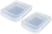 CHILDMORY 2pcs Memory Card Case Dust Cover Storage Box Compatible for Wii/Gamecube NGC Memory Card