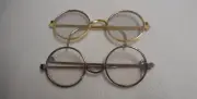 Mini Eyeglasses Teddy Bear/Doll Round Frame W/ Lenses Hinged Arms 3-in. Across