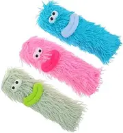 Abaodam 3pcs Interactive Plush Dog Durable Teething Chew for Dogs Engaging Pet Supplies Fun Plush Pillows for Playtime and Chewing Activities