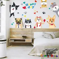 在飛比找蝦皮商城優惠-【橘果設計】狗 壁貼 牆貼 壁紙 DIY組合裝飾佈置