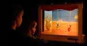 PUPPET THEATRE -18 puppets, 30 stages,original handmade from CZECH REPUBLIC